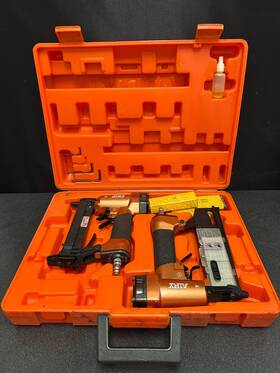 Airy Ata0626s Ata0241s Contractors Kit Brad Gun And Stapler With Case Free Ship