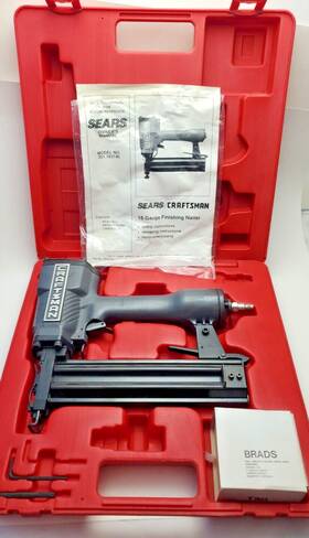 351.183140 Craftsman Air Finish Nailer Original Case 3/4 Inch - 2 16 Gauge Brads 351.183140 Craftsman Air Finish Nailer Original Case 3/4 Inch - 2 16 Gauge Brads