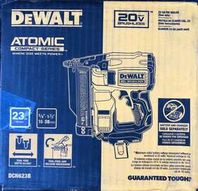 Dcn623b Dewalt 20v Atomic Compact Series 23 Gauge Pin Nailer Tool Only