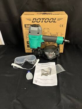 Cn45c Dotool Black Green 120 Pcs Load Capacity Air-powered Coil Roofing Nailer Cn45c Dotool Black Green 120 Pcs Load Capacity Air-powered Coil Roofing Nailer