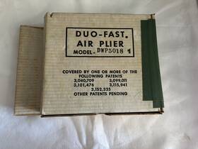 Dwp5018 Duo-fast Air Pliers Model No Dwp5018 Duo-fast Air Pliers Model No
