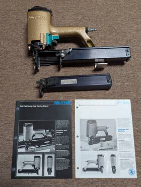 Rs-1748 Duo-fast 1 Inch Crown Roofing Stapler / Cf100a Corrugated - Video Rs-1748 Duo-fast 1 Inch Crown Roofing Stapler / Cf100a Corrugated - Video