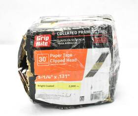 Grip Rite Grsp12dz 3-1/4 Inch X .131 Collated Framing Nails 30 Clipped Head Read