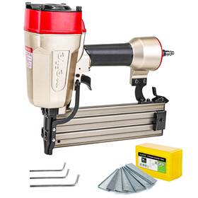 Meite 926857711934 Concrete T Nailer With 400 Pcs 1-1/4 Inch Nails Pneumatic 14 Gauge Meite 926857711934 Concrete T Nailer With 400 Pcs 1-1/4 Inch Nails Pneumatic 14 Gauge