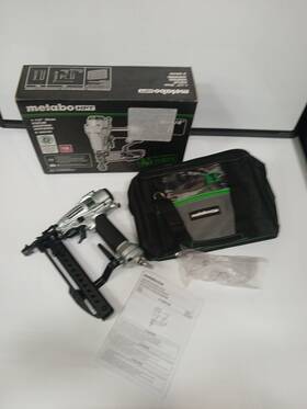 3804a5 Metabo Htp 18 Gauge 1/4-in Narrow Crown Finish Pneumatic Stapler. #n 3804a5 Metabo Htp 18 Gauge 1/4-in Narrow Crown Finish Pneumatic Stapler. #n
