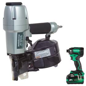 Metabo Hpt 717709029729 Pneumatic Siding Nailer 18v Impact Driver Pro Bundle Kit 2-1/2 Inch Coil S Metabo Hpt 717709029729 Pneumatic Siding Nailer 18v Impact Driver Pro Bundle Kit 2-1/2 Inch Coil S