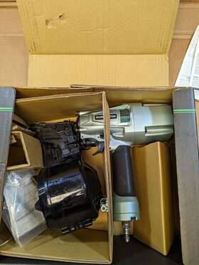 Nv75a5 Metabo Hpt H3 Inch Siding/light Framing Sheathing Coil Nailer Nv75a5 Metabo Hpt H3 Inch Siding/light Framing Sheathing Coil Nailer