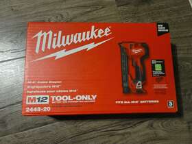 2448-20 Milwaukee M12 Cable Stapler New. Tool Only