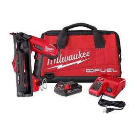 2841-21ct Milwaukee M18 Fuel 16 Ga. 18 Volt Brushless 20 Deg Angled Finish 2841-21ct Milwaukee M18 Fuel 16 Ga. 18 Volt Brushless 20 Deg Angled Finish