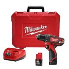 2407-22 Milwaukee 3 " 8 Lithium-ion Cordless Kit 12-volt Driver Drill M12 2407-22 Milwaukee 3 " 8 Lithium-ion Cordless Kit 12-volt Driver Drill M12