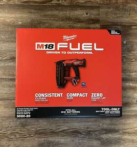 3020-20 Milwaukee M18 Fuel 18v 16 Gauge Straight Finish Nailer Kit 3020-20 Milwaukee M18 Fuel 18v 16 Gauge Straight Finish Nailer Kit