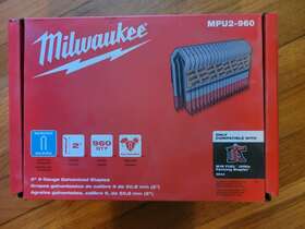 Milwaukee 744110598711 Staples Galvanized 9-gauge For Utility Fencing Stapler 960 Per Box New