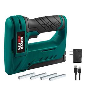 Ntc0070 Neu Master 633696954465 Staple Gun Cordless Li-ion Rechargeable Battery Guns Kit With