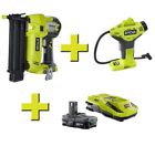 P320-p737-p128 Ryobi Brad Air Nailer Pistol Grip Inflator Cordless 0033287174287 P320-p737-p128 Ryobi Brad Air Nailer Pistol Grip Inflator Cordless 0033287174287