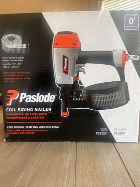 515900 Paslode 0degree Coil Siding Nailer 515900. Model# Ps225c 515900 Paslode 0degree Coil Siding Nailer 515900. Model# Ps225c