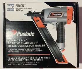515850 Paslode F150s-pp Positive Placement Metal Connector Nailer Compact 1-1/2 Inch 515850 Paslode F150s-pp Positive Placement Metal Connector Nailer Compact 1-1/2 Inch