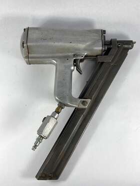 5423 Paslode Vintage 120psi Pneumatic Framing Nailer Nail Gun Wilkerson In-line Oiler 5423 Paslode Vintage 120psi Pneumatic Framing Nailer Nail Gun Wilkerson In-line Oiler