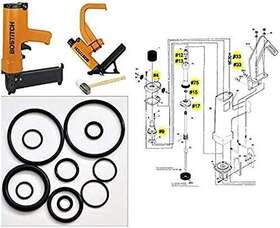 Poagavgs 791270862121 Pro-parts New O-ring Maintenance Rebuild Kits For Bostitch Hardwood Black Poagavgs 791270862121 Pro-parts New O-ring Maintenance Rebuild Kits For Bostitch Hardwood Black