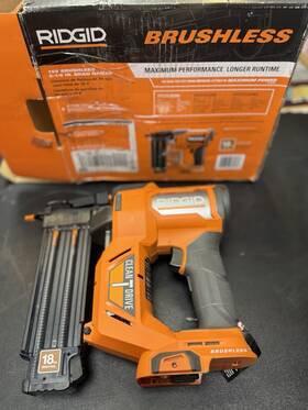 R09891k Ridgid 18v Brushless Cordless 18-gauge 2-1/8 Inch Brad Nailer Tool Only