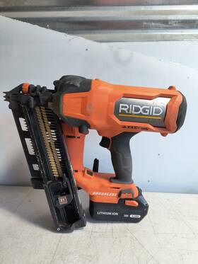 R09894 Ridgid Model 18v Brushless 21 3-1/2 Inch Framing Nailer With 6.0 Battery