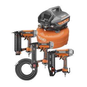 R69603fk Ridgid 6 Gal. Portable Electric Pancake Air Compressor With 18-gauge Brad R69603fk Ridgid 6 Gal. Portable Electric Pancake Air Compressor With 18-gauge Brad