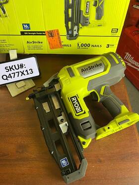 Q477x13 Ryobi P326 18v Airstrike 16-gauge Cordless Finish Nailer Tool Only