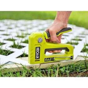 Rhms4101 Ryobi Staple Gun Heavy Duty 4-in-1 Bottom Load Magazine Quick And Easy Loading