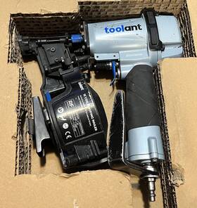 Tarn45c Toolant Pneumatic Roofing Nailer 15 Degree Coil Nail Gun 3/4 Inch To 1-3/4 Used Tarn45c Toolant Pneumatic Roofing Nailer 15 Degree Coil Nail Gun 3/4 Inch To 1-3/4 Used