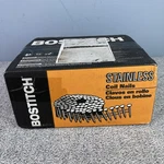 Stanley Bostitch C4R90BDSS-316 Coil Ring Nail, Stainless Steel, 1-1/2" X .090. Fixed Price $87.49.