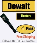 Dewalt 1/4" Flextorq Black Impact Rated Magnetic Hex Driver Nutsetter. Fixed Price $10.81.