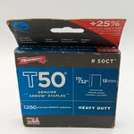 Nip Arrow #50CT T50 Genuine 1250 17/32" 13MM Heavy Duty Staples. Fixed Price $22.49.
