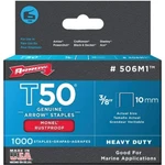 (5)-ARROW T50 Heavy-duty Monel Staple, 3/8 In. (1000-PACK). Model: 506M1. Fixed Price $190.79.