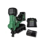 Metabo Hpt Multivolt Cordless Coil Roofing Nailer Kit (battery & NV1845DAM. Fixed Price $492.99.