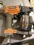 Ridgid R175RNE 15-GAUGE Pneumatic Roofing Nailer Gun 120 Psi Orange/black. Fixed Price $85.00.