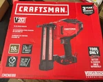 Craftsman V20 2-IN 18 -gauge Cordless Straight Finish Nailer. Fixed Price $175.00.