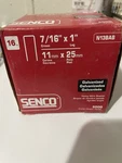 Senco Gauge Galvanized Steel Chisel Point Wire Staples 7/16" X 1" N13BAB. Fixed Price $20.00.