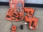 Paslode Framing Nail Guns Lot Of 3 Variety Set One Battery Two Chargers. Fixed Price $299.99.
