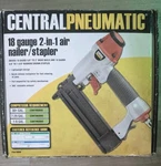 Central Pneumatic 18 Gauge 2-IN-1 Air Nailer / Stapler Tool Nib & Brad Nails. Fixed Price $19.60.