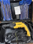 Dewalt D25103 Rotary Hammer Drill Corded Case Included & 12 Masonry Bits Tested. Fixed Price $99.04.