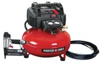 Porter-cable PCFP12236 Air Compressor & 18-GAUGE Brad Nailer Combo Kit. Fixed Price $249.99.