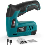 Neu Master Electric Staple Gun, 2 In 1 Cordless Brad Nailer With Green, Black. Fixed Price $48.16.