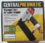 Central Pneumatic 18 Gauge 2-IN-1 Air Nailer/stapler Gun (63156)-NAILS&STAPLES. Fixed Price $35.99.