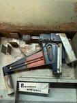 Powernail 195 Flooring Guns Hardwood Nailers With Box Of Nails. Fixed Price $101.50.