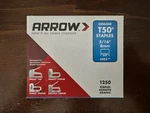 Arrow T50 Gun Staples 5/16 8 Mm #505 Inch Measurement 1250 Pack. Fixed Price $7.50.