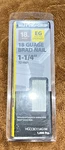 Huttig-grip 18 Brad Finish Nail 1-1/4 32MM Long Electro-galv 1000 Pack. Fixed Price $8.12.