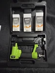 Surebonder 9615A-300-3 Pneumatic Upholstery Stapler Used. Fixed Price $25.00.