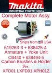 Makita Complete Oem Motor Assy. 619263-3 638425-4 For LXFD01 XPH01Z DDF456. Fixed Price $49.95.