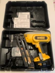 Dewalt 16 Gauge 2-1/2" 18V Angled Finish Nailer Kit Model No: DC618K. New. Fixed Price $320.00.