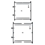 Adjust-a-gate Building Kit, 60"-96" W/ 36"-60". Fixed Price $321.99.