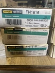 Six Boxes Stanley Bostitch Finishing Nails/brad 1616 &fn 1624. Fixed Price $45.00.